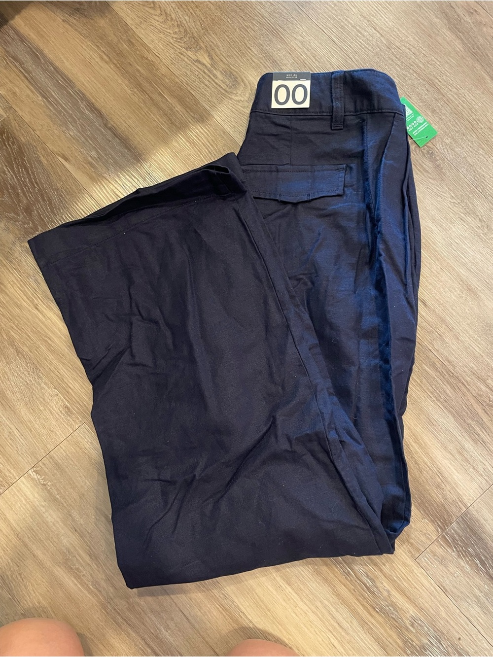 GAP Wide Leg Women's Pants - Navy